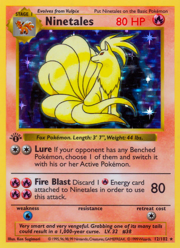 Ninetales (012/102) Reverse Holo card image