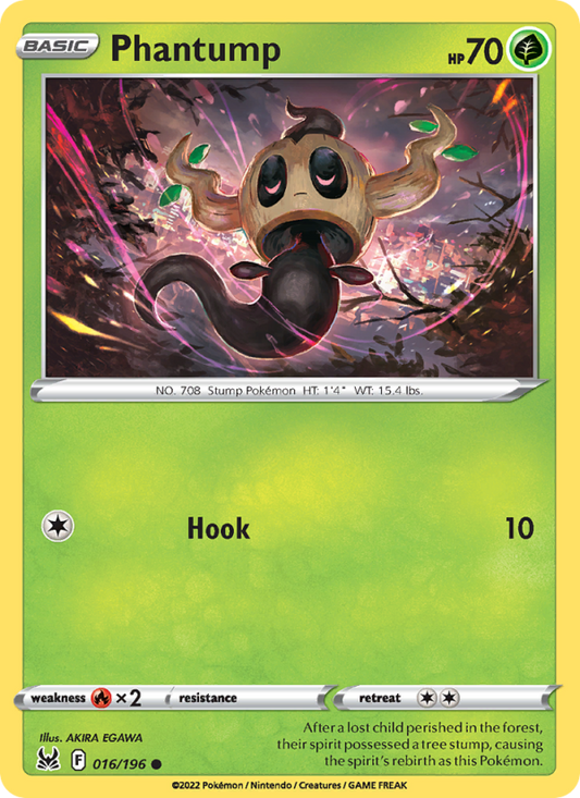 Phantump (016/196) Reverse Holo card image