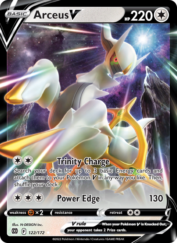 Arceus V (122/172) Holographic card image