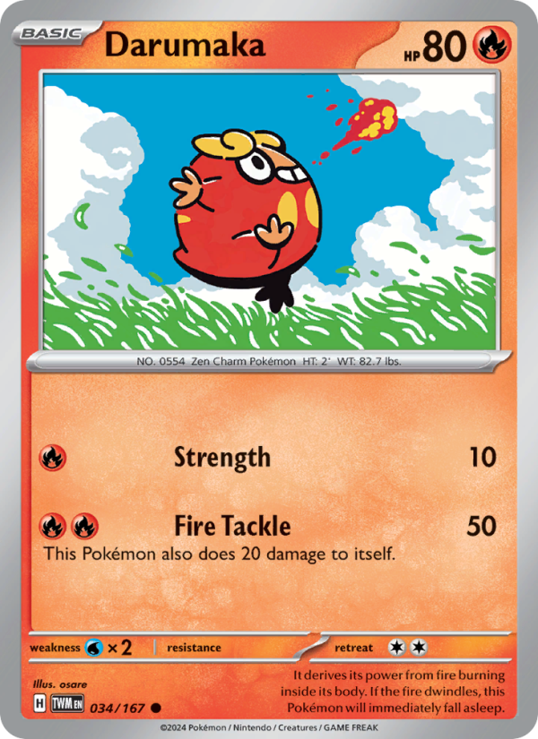 Darumaka (034/167) Reverse Holo card image