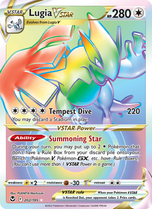 Lugia VSTAR (202/195) Holographic card image