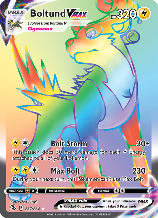 Boltund VMAX (267/264) Holographic card image