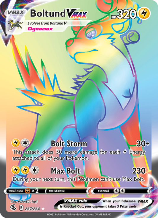 Boltund VMAX (267/264) Holographic card image