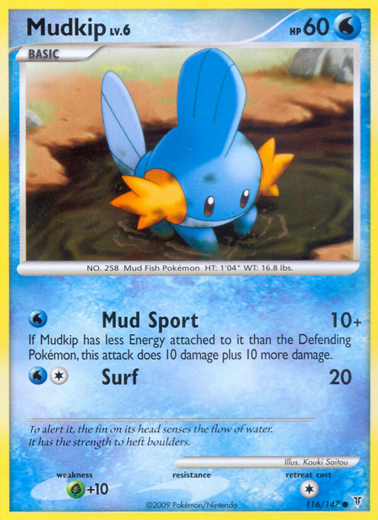 Mudkip (116/147) Reverse Holo card image