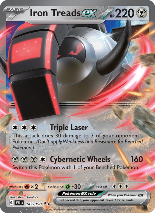 Iron Treads ex (143/198) Holographic card image