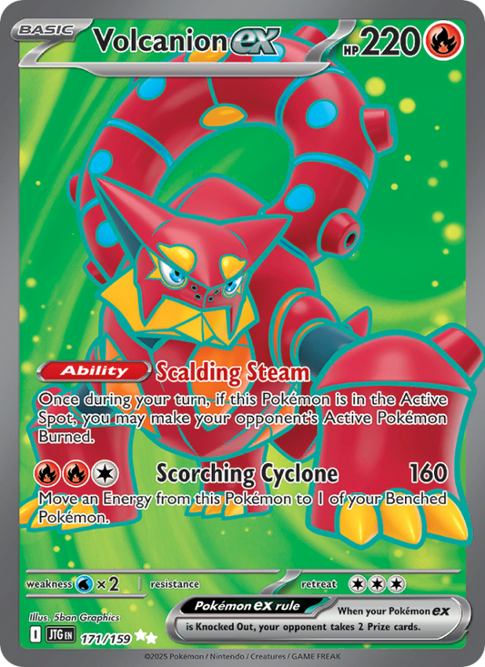 Volcanion ex (171/159) Reverse Holo card image