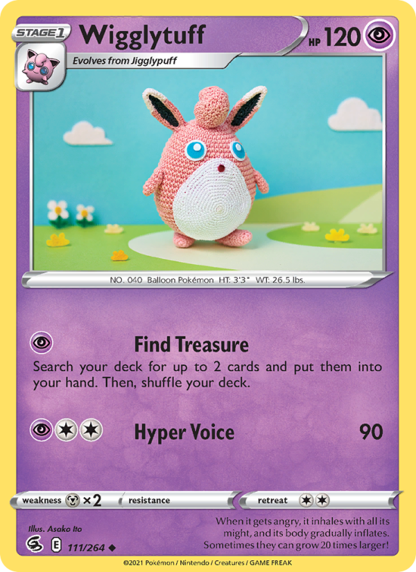 Wigglytuff (111/264) Reverse Holo card image