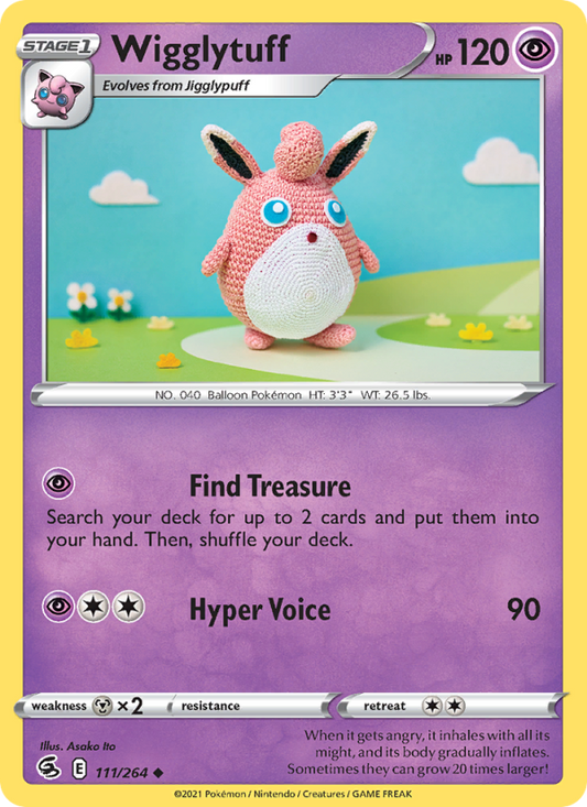 Wigglytuff (111/264) Reverse Holo card image