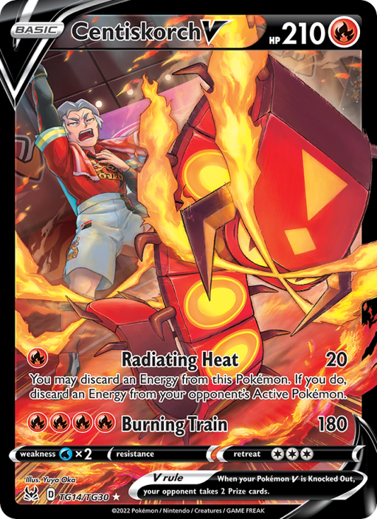 Centiskorch V (TG14/196) Holographic card image