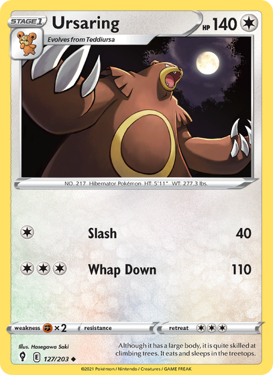 Ursaring (127/203) Reverse Holo card image