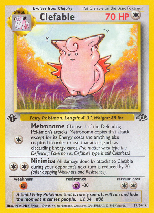 Clefable (017/64) Reverse Holo card image