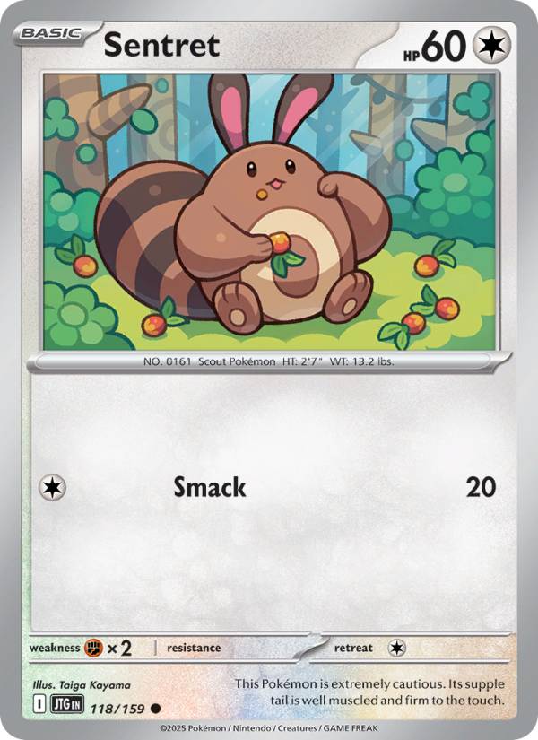 Sentret (118/159) Reverse Holo card image