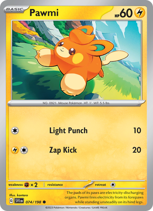 Pawmi (074/198) Reverse Holo card image