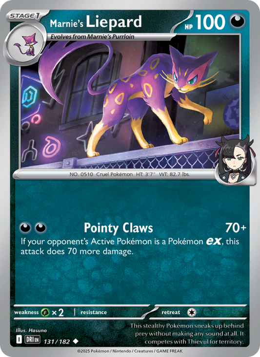 Marnie's Liepard (131/182) Reverse Holo card image