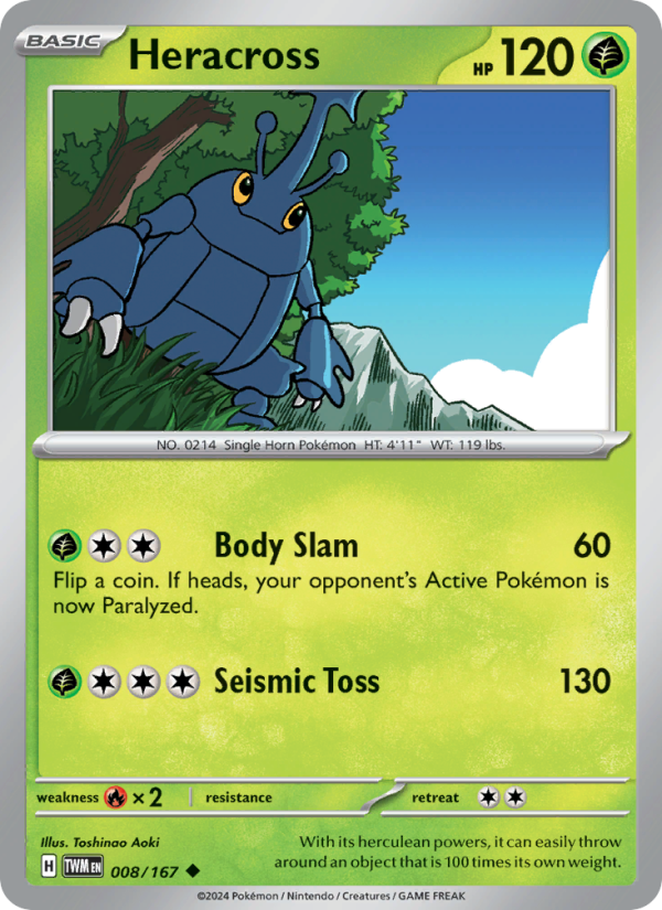 Heracross (008/167) Reverse Holo card image