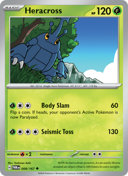 Heracross (008/167) Reverse Holo card image