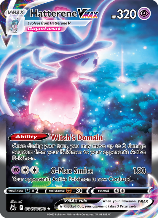 Hatterene VMAX (GG47/159) Holographic card image