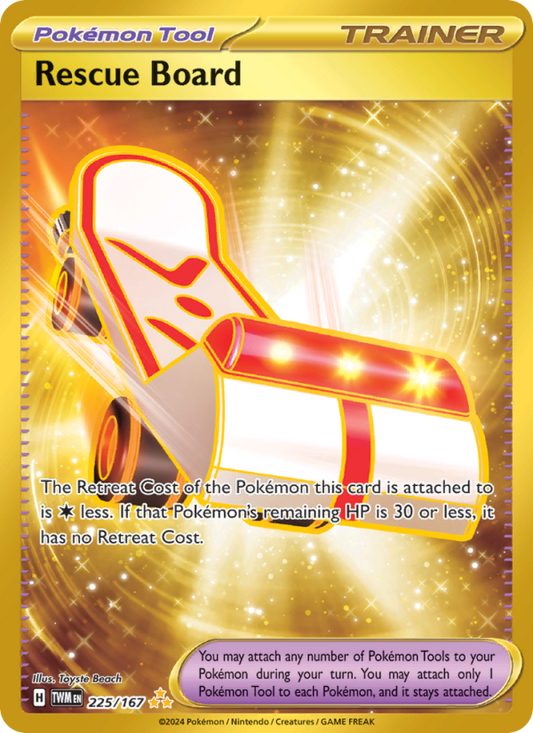 Rescue Board (225/167) Holographic card image
