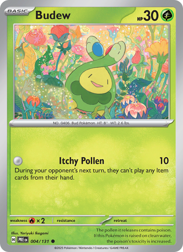 Budew (004/131) Reverse Holo card image