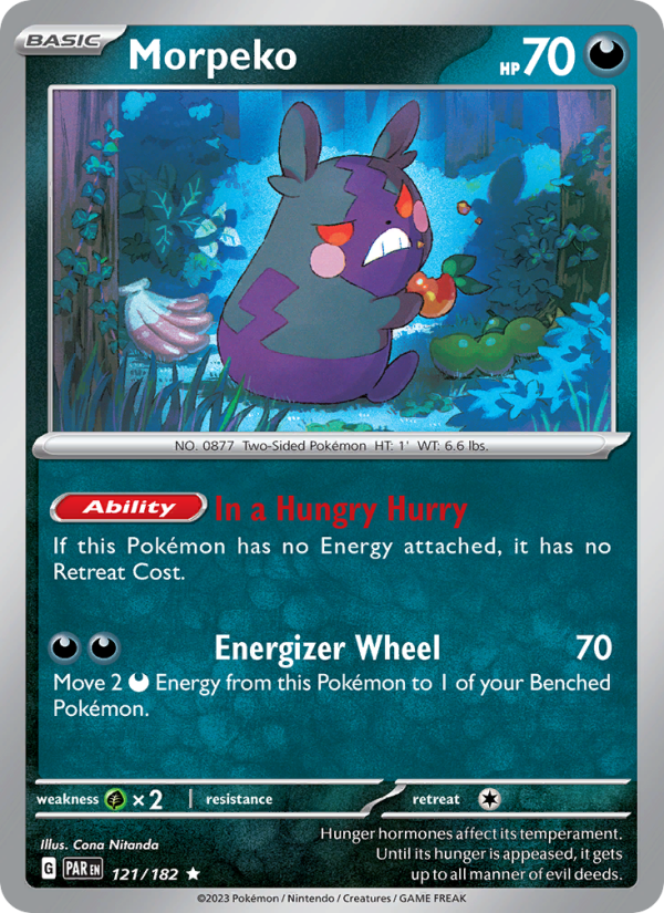 Morpeko (121/182) Holographic card image