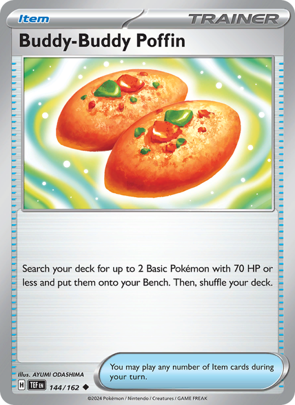 Buddy-Buddy Poffin (144/162) Reverse Holo card image