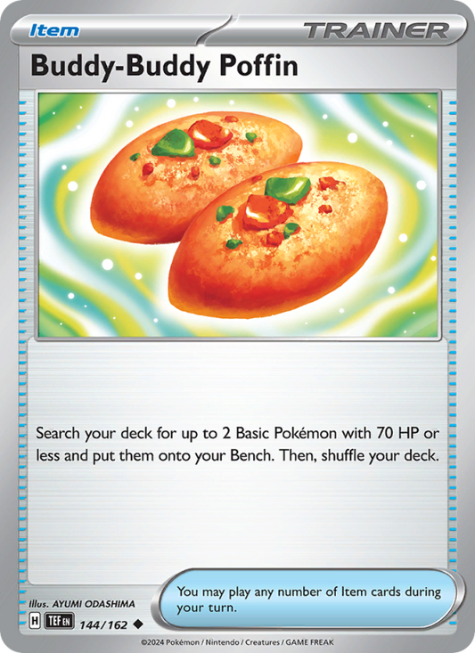 Buddy-Buddy Poffin (144/162) Reverse Holo card image