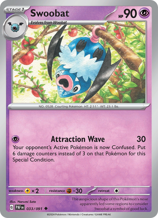 Swoobat (033/91) Reverse Holo card image
