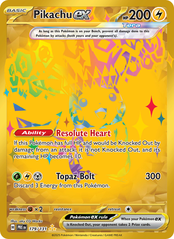 Pikachu ex (179/131) Reverse Holo card image