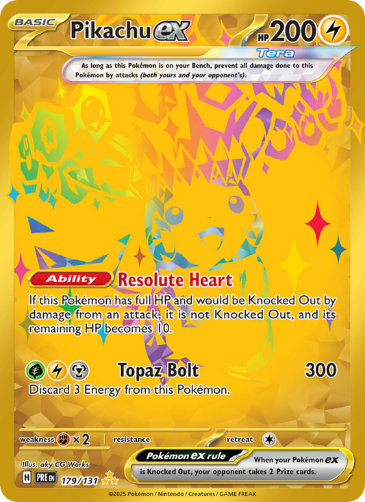 Pikachu ex (179/131) Reverse Holo card image