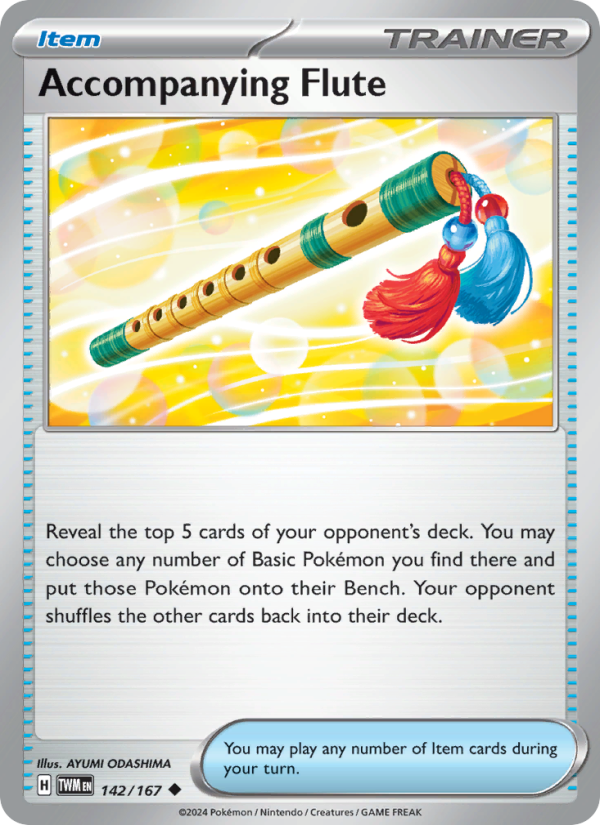 Accompanying Flute (142/167) Reverse Holo card image