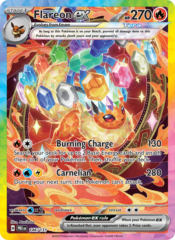 Flareon ex (146/131) Reverse Holo card image
