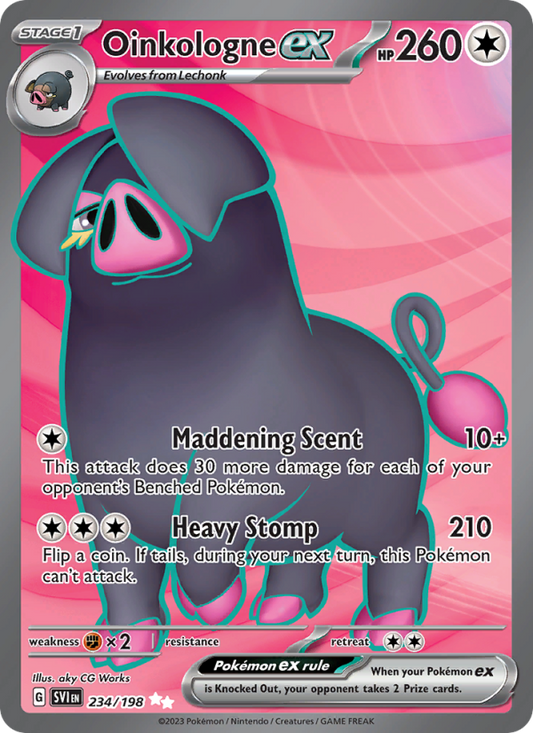 Oinkologne ex (234/198) Holographic card image