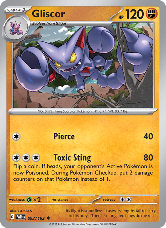 Gliscor (092/182) Reverse Holo card image