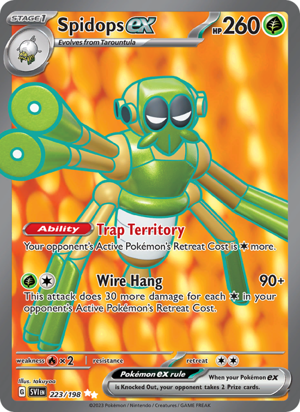 Spidops ex (223/198) Holographic card image