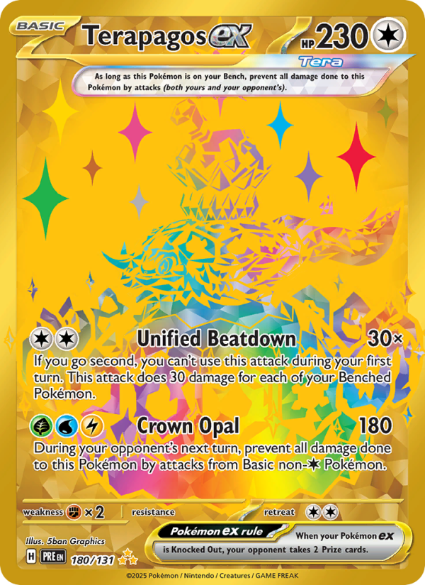 Terapagos ex (180/131) Reverse Holo card image