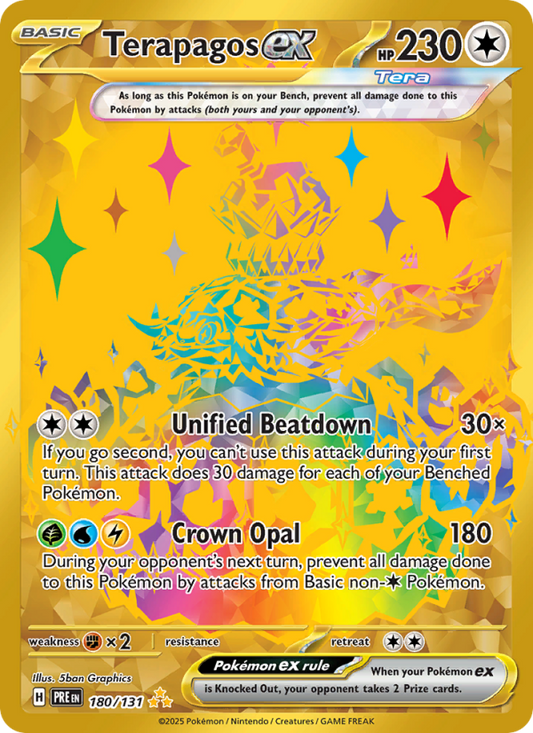 Terapagos ex (180/131) Reverse Holo card image