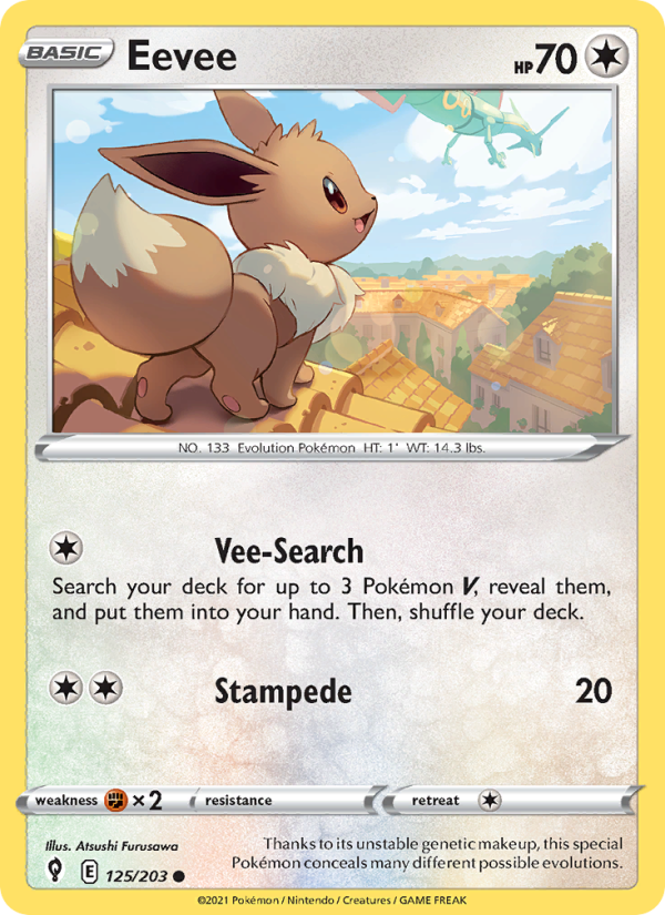 Eevee (125/203) Reverse Holo card image