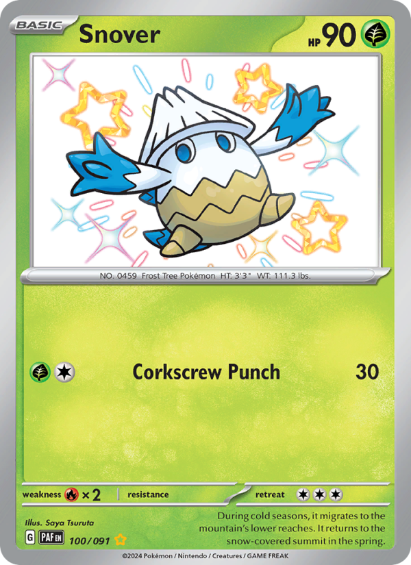 Snover (100/91) Holographic card image