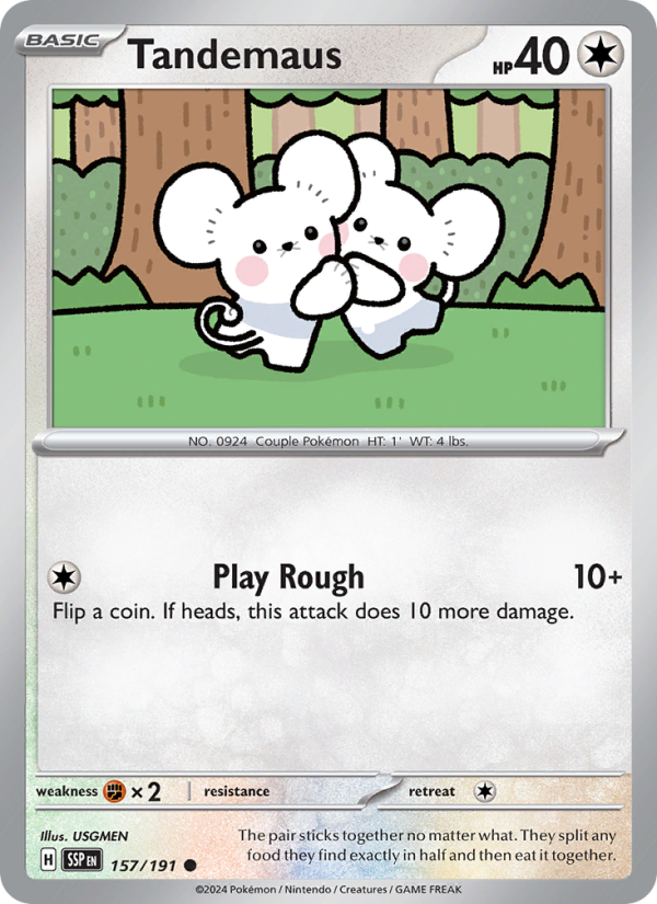Tandemaus (157/191) Reverse Holo card image