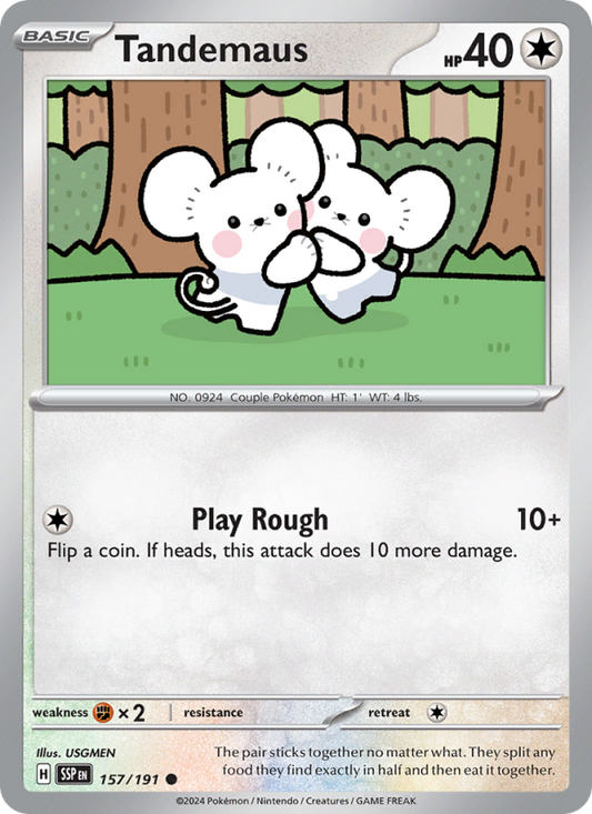 Tandemaus (157/191) Reverse Holo card image