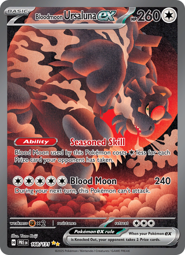 Bloodmoon Ursaluna ex (168/131) Reverse Holo card image