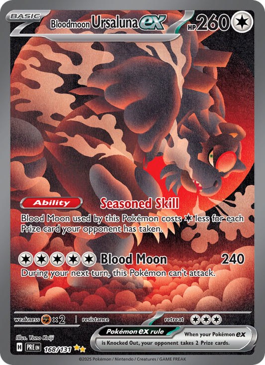 Bloodmoon Ursaluna ex (168/131) Reverse Holo card image