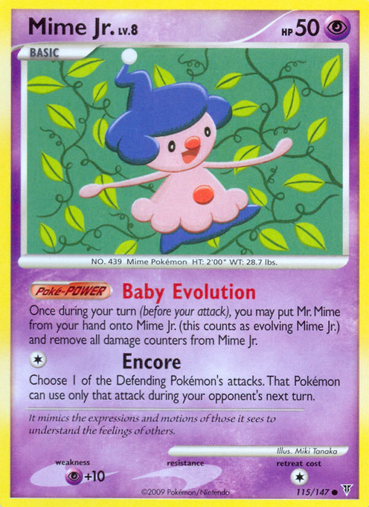 Mime Jr. (115/147) Reverse Holo card image