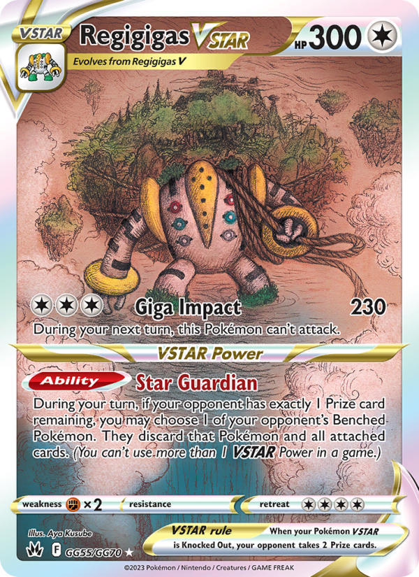Regigigas VSTAR (GG55/159) Holographic card image