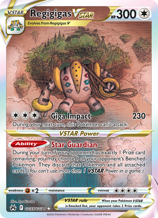 Regigigas VSTAR (GG55/159) Holographic card image