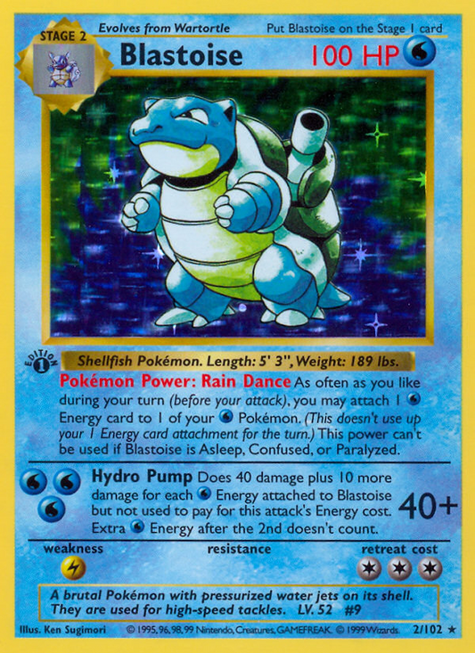 Blastoise (002/102) Reverse Holo card image