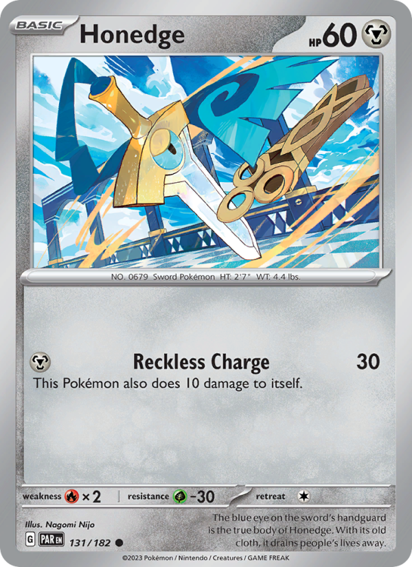 Honedge (131/182) Reverse Holo card image
