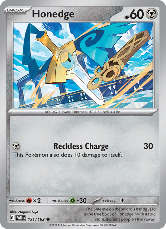 Honedge (131/182) Reverse Holo card image