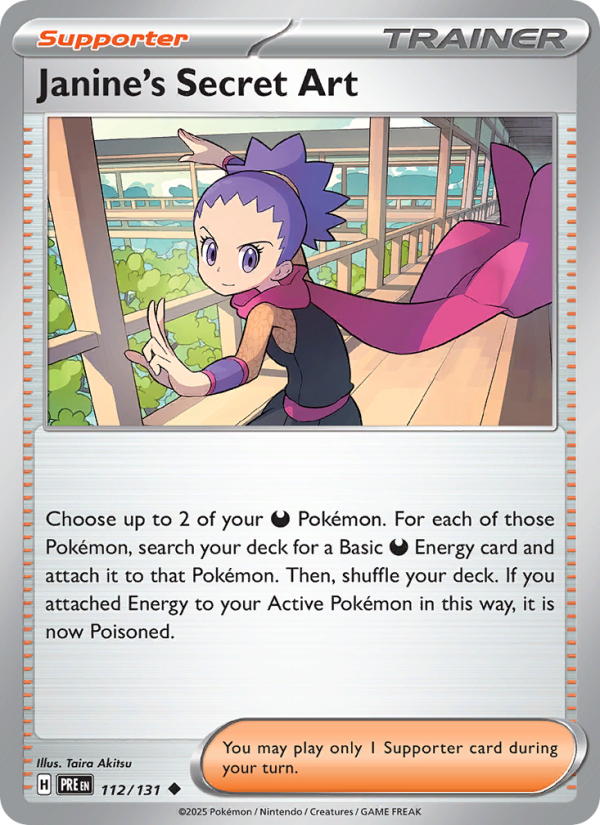 Janine's Secret Art (112/131) Reverse Holo card image