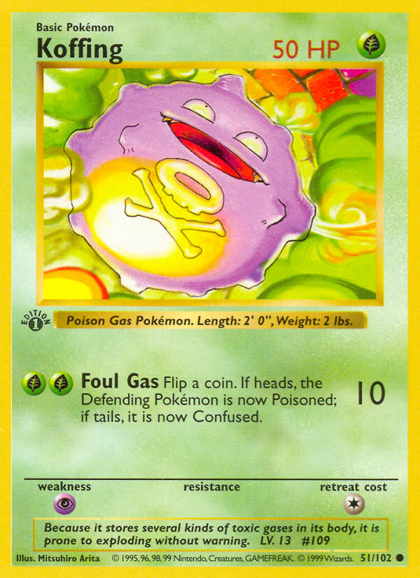 Koffing (051/102) Reverse Holo card image